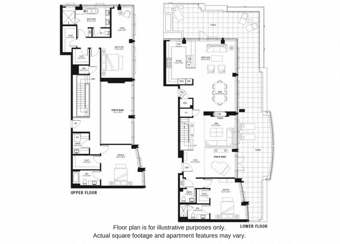 S3104 Floor plan at The Bravern, Bellevue, WA